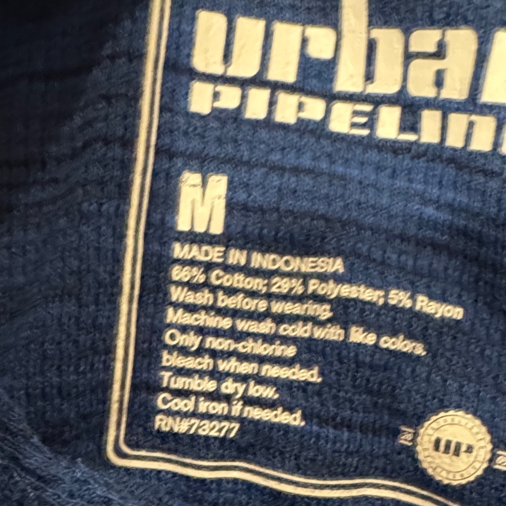 Urban Pipeline Men's Blue Hoodie Sweater Medium EUC - Picture 6 of 9